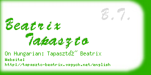 beatrix tapaszto business card